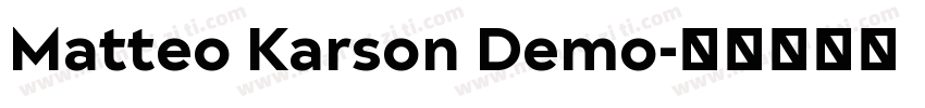 Matteo Karson Demo字体转换